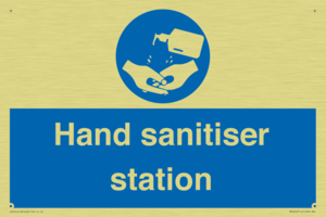 Hand sanitiser station
